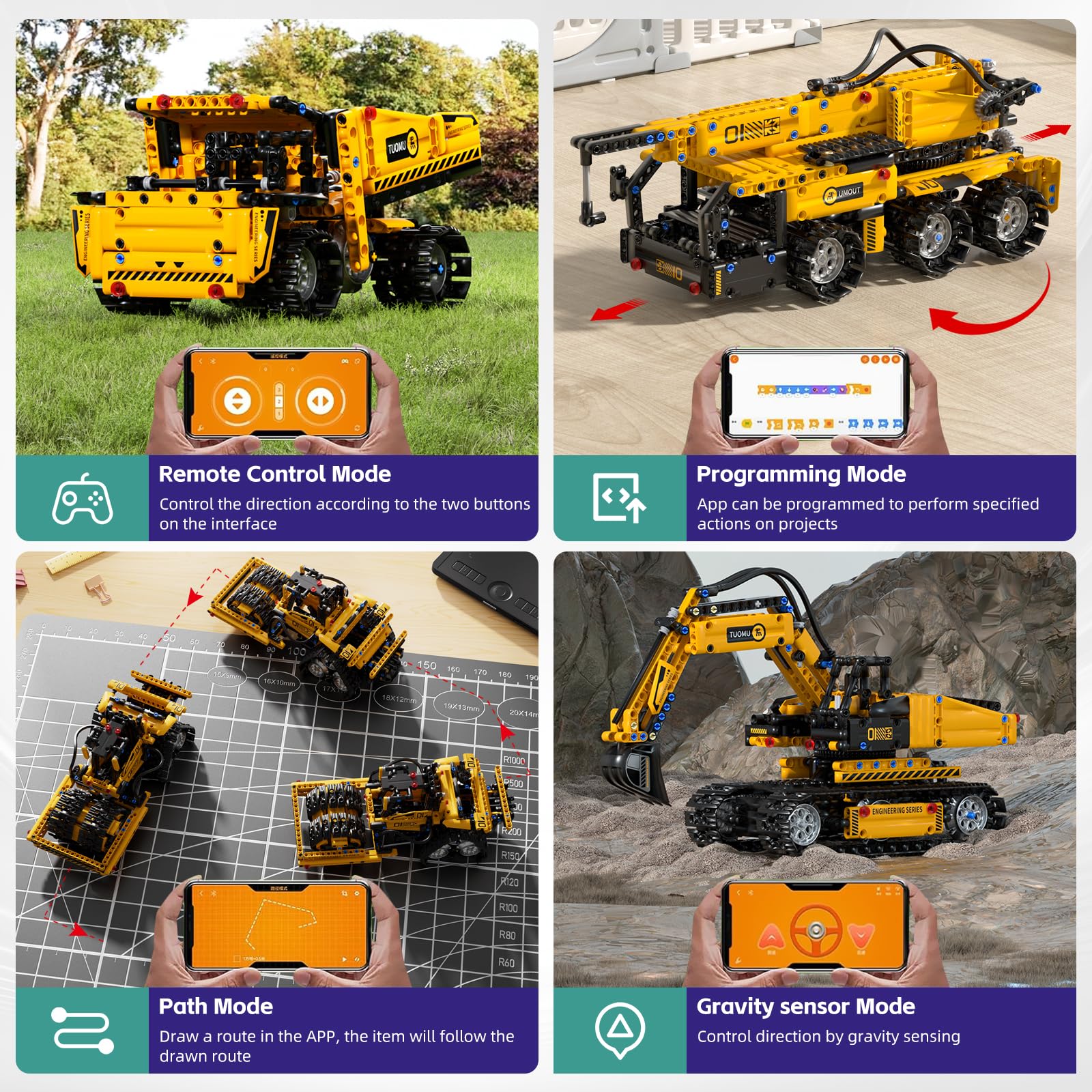 DOLIVE 5-in-1 STEM transport truck demonstrates multi-model versatility for creative play.