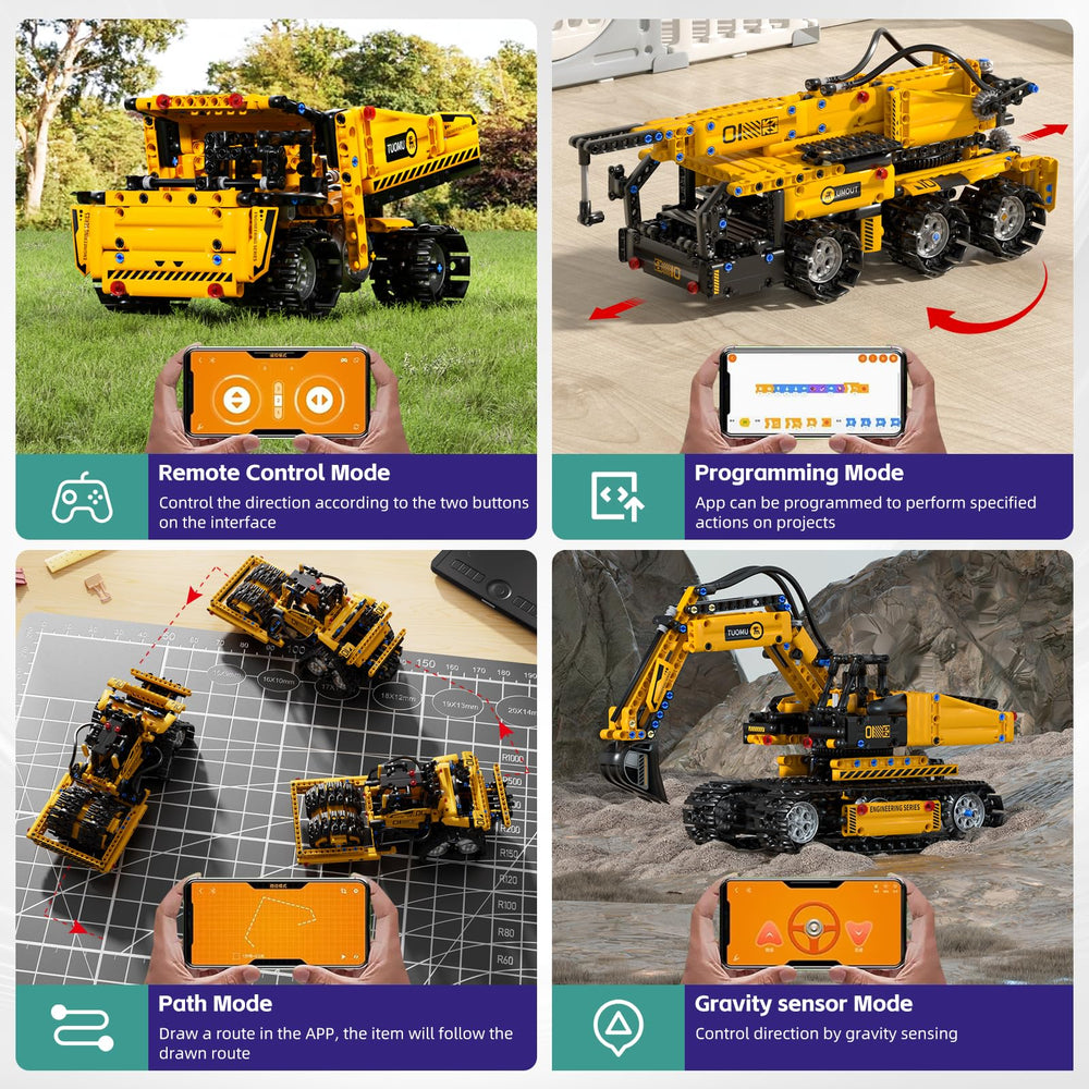 DOLIVE 5-in-1 STEM transport truck demonstrates multi-model versatility for creative play.