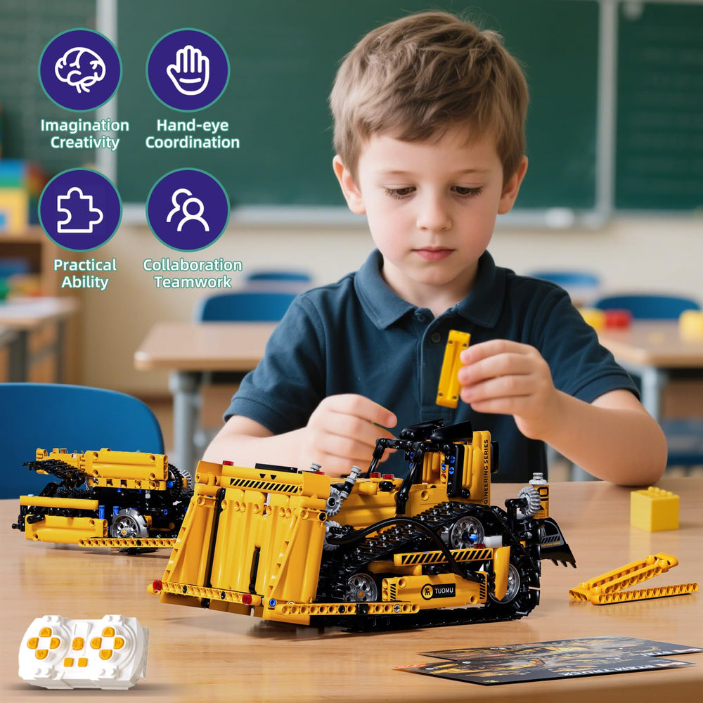 DOLIVE remote control unit enabling quick, interactive play with built models.