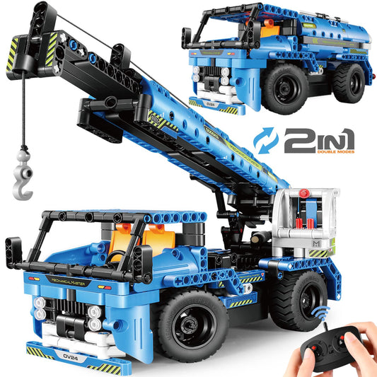 DOLIVE STEM RC Truck crane assembly for creative engineering play.