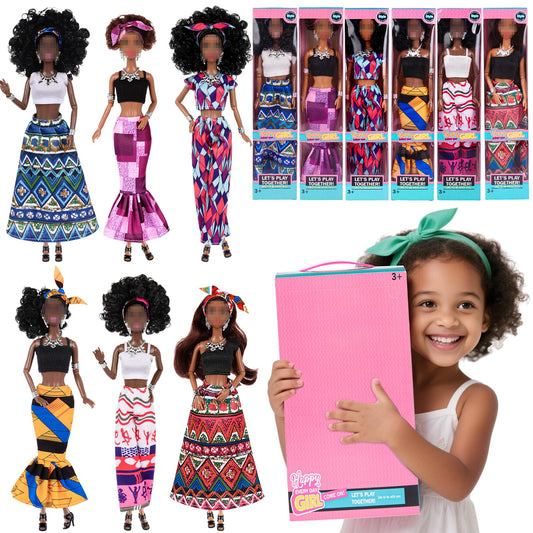 Dollbie 11.5-inch posable dolls with flexible joints for dynamic posing.