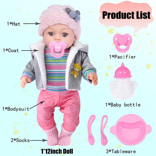 Dollbie 3-piece outfits set for creative styling and quick dress-up play.