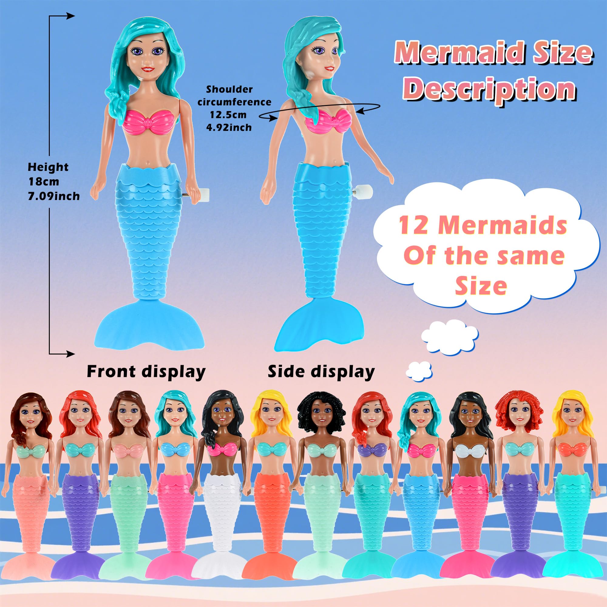 Dollbie 7.5-inch mermaid toy is easy for toddlers to grip and safe for bath time