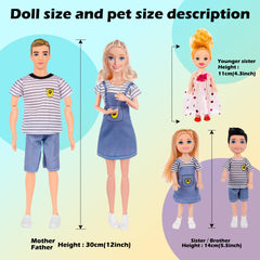Dollbie Dolls Family Playset: first daughter doll for storytelling and sharing experiences.
