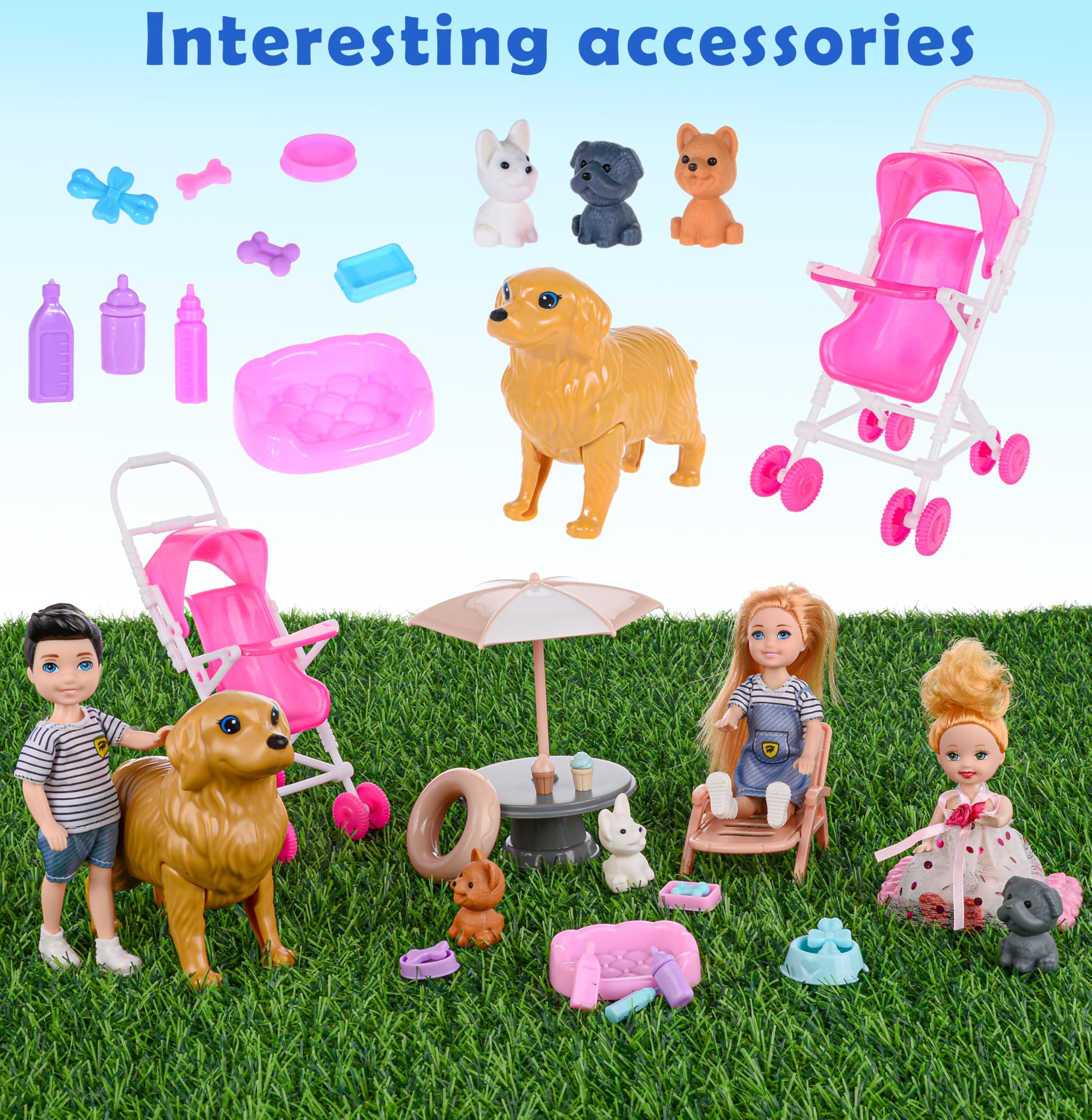 Dollbie Dolls Family Playset: second daughter doll for cooperative play and empathy.