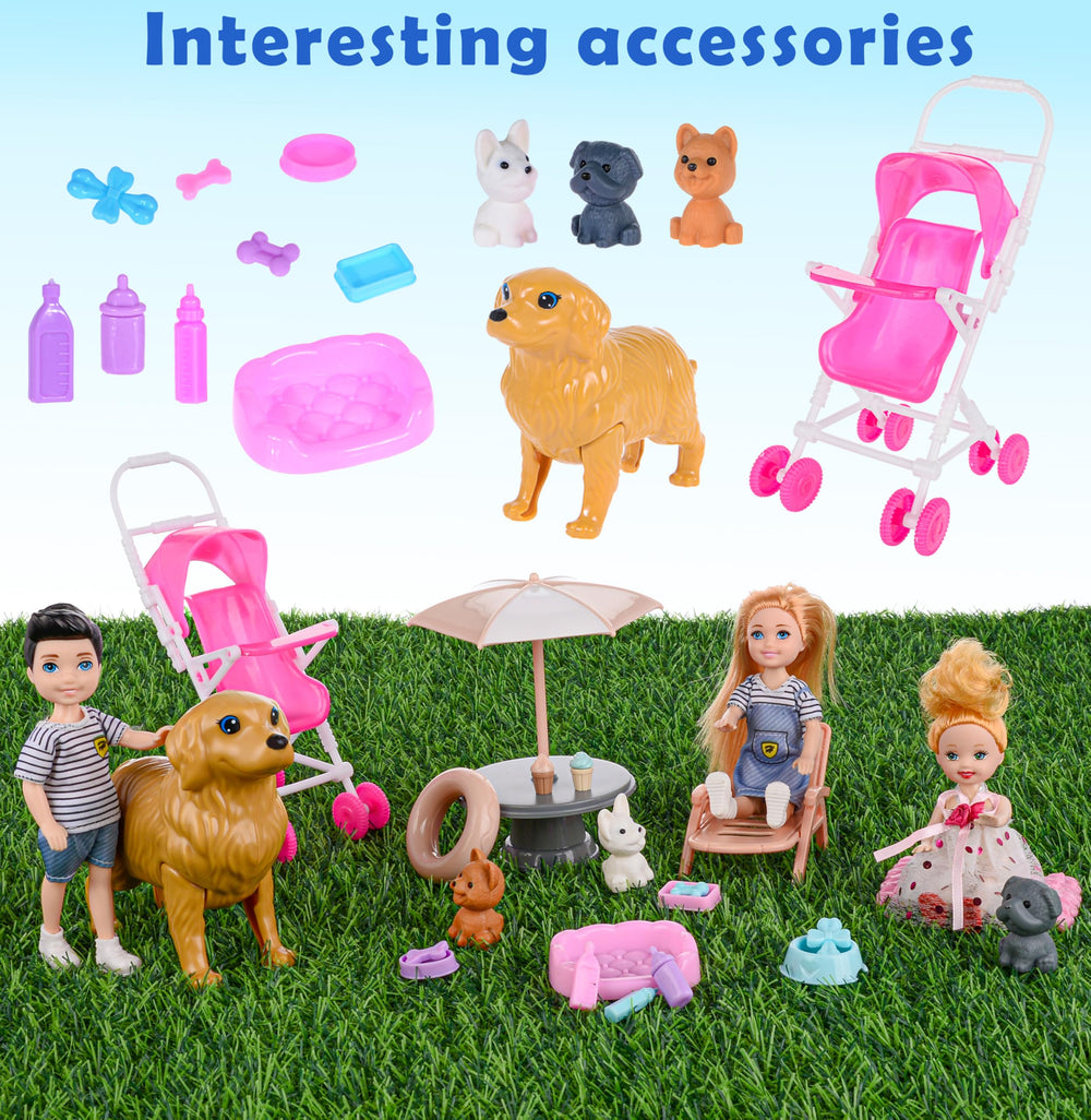 Dollbie Dolls Family Playset: second daughter doll for cooperative play and empathy.