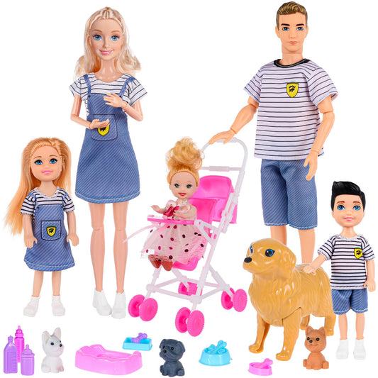 Dollbie Dolls Family Playset: pregnant mom doll for nurturing storytelling and imaginative play.