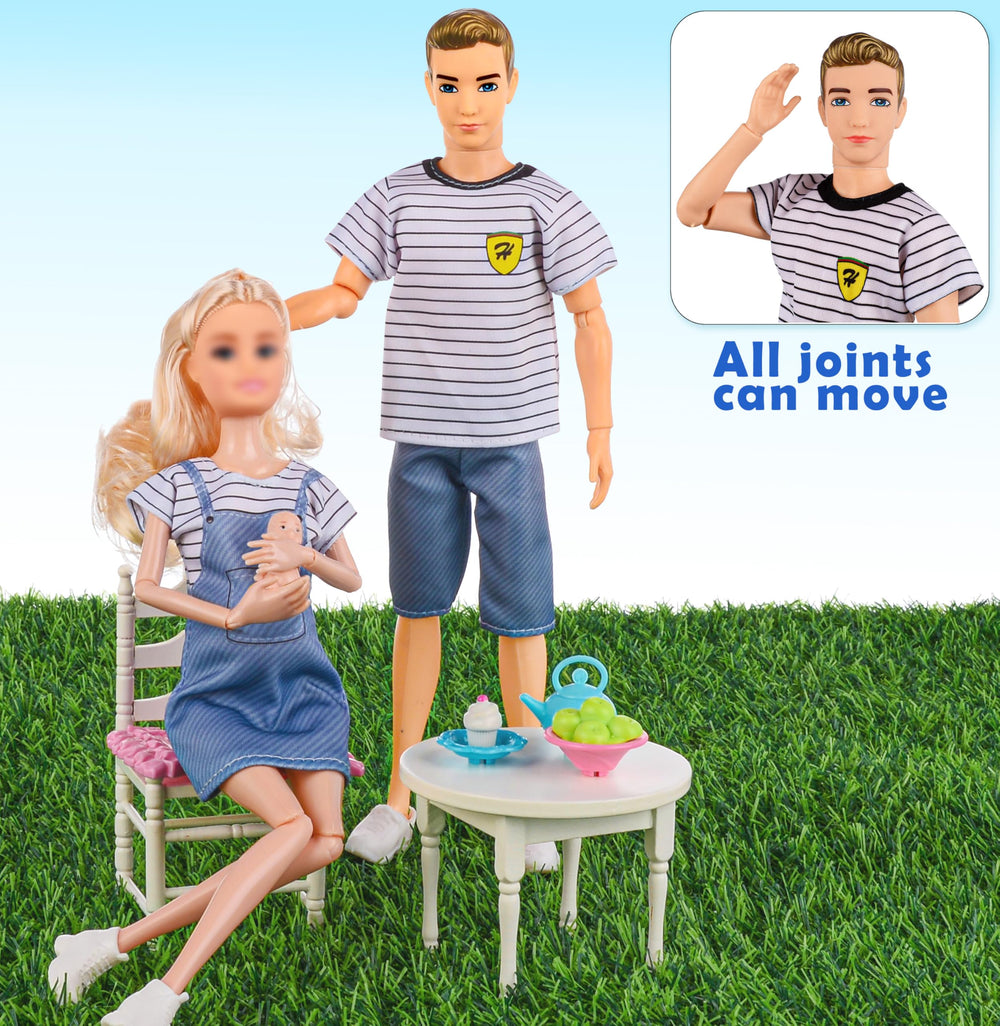 Dollbie Dolls Family Playset: son doll for adventures and daily routines in pretend play.
