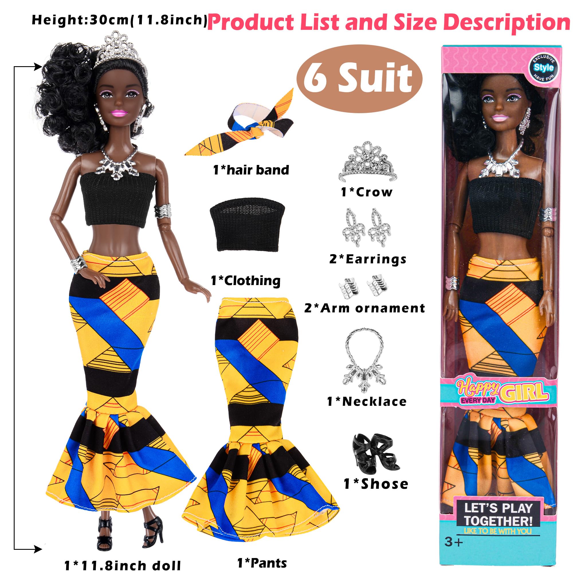 Dollbie fully articulated joints support realistic poses and quick outfit changes.