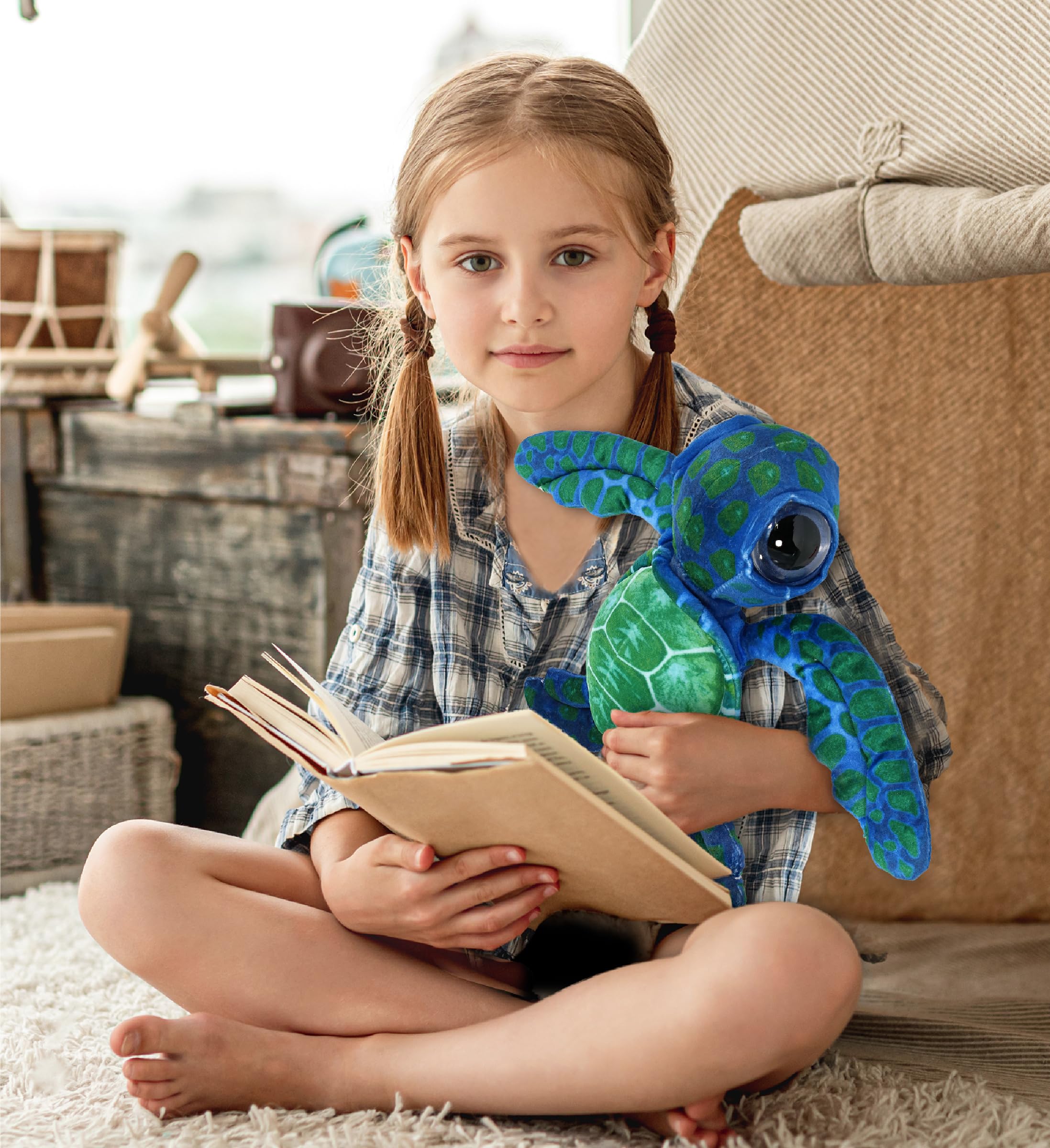 DolliBu sea turtle plush makes a sweet gift for kids and animal lovers