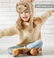 DolliBu hat with fluffy ears adds cute, cozy detail to outfits