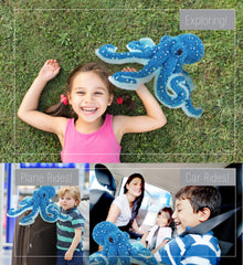 DolliBu large octopus plush soft fabric ideal for decor