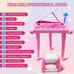 Dollox Kids Piano with microphone encourages sing-along creativity during play