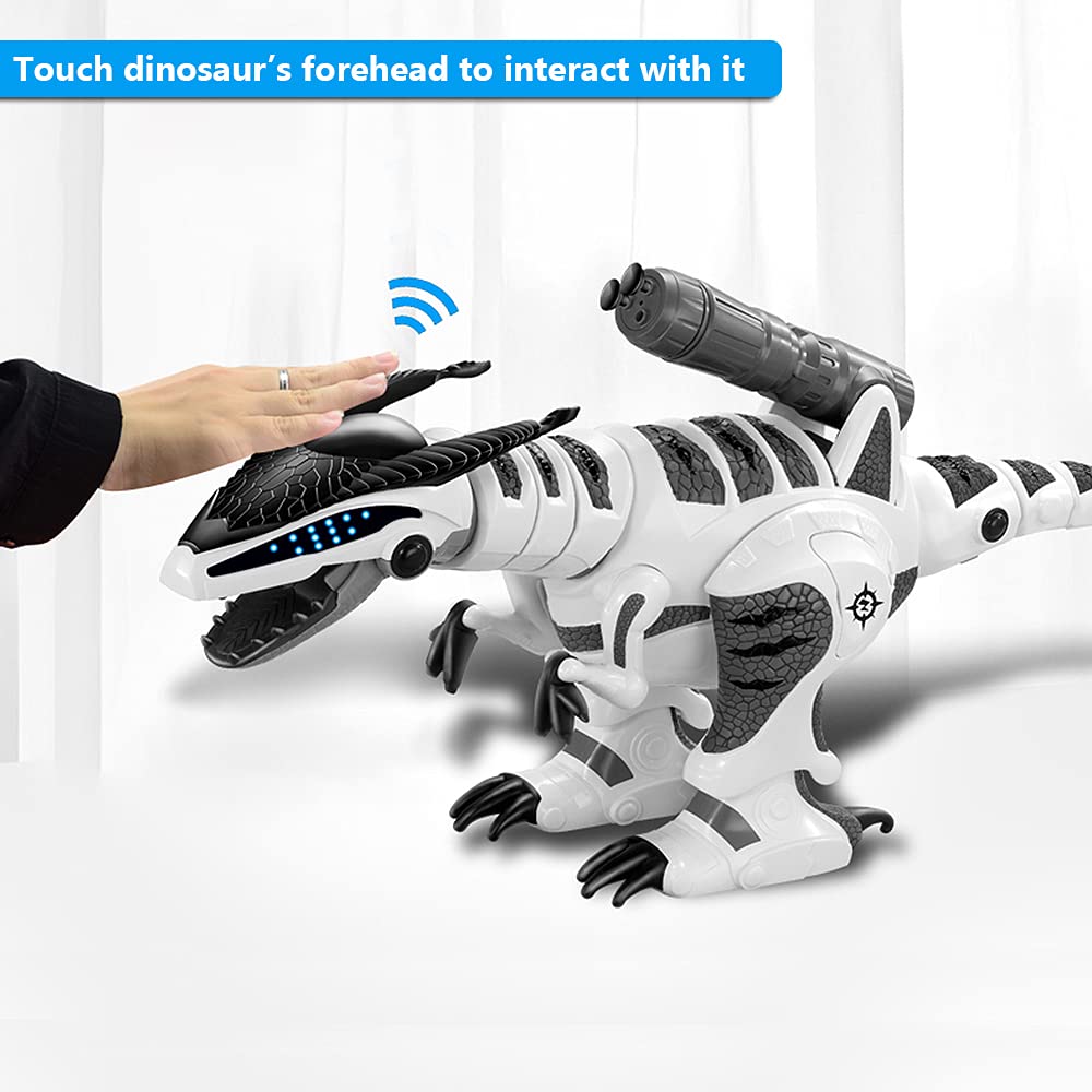 Dollox RC dinosaur programming mode teaches kids sequential actions