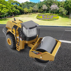 Dollox road roller rolling action, realistic movement sparks imaginative play