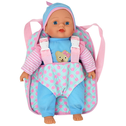 Dolls To Play 13in soft baby doll with lifelike features for nurturing play.
