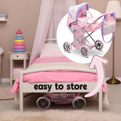 Dolls To Play 3-in-1 stroller set supports realistic role play.