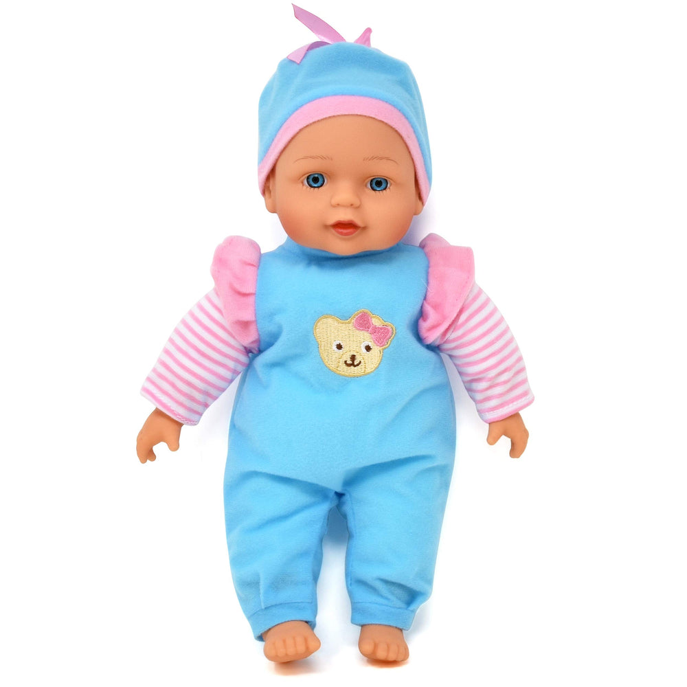 Dolls To Play baby doll in carrier, ready for outings and parent-child bonding.