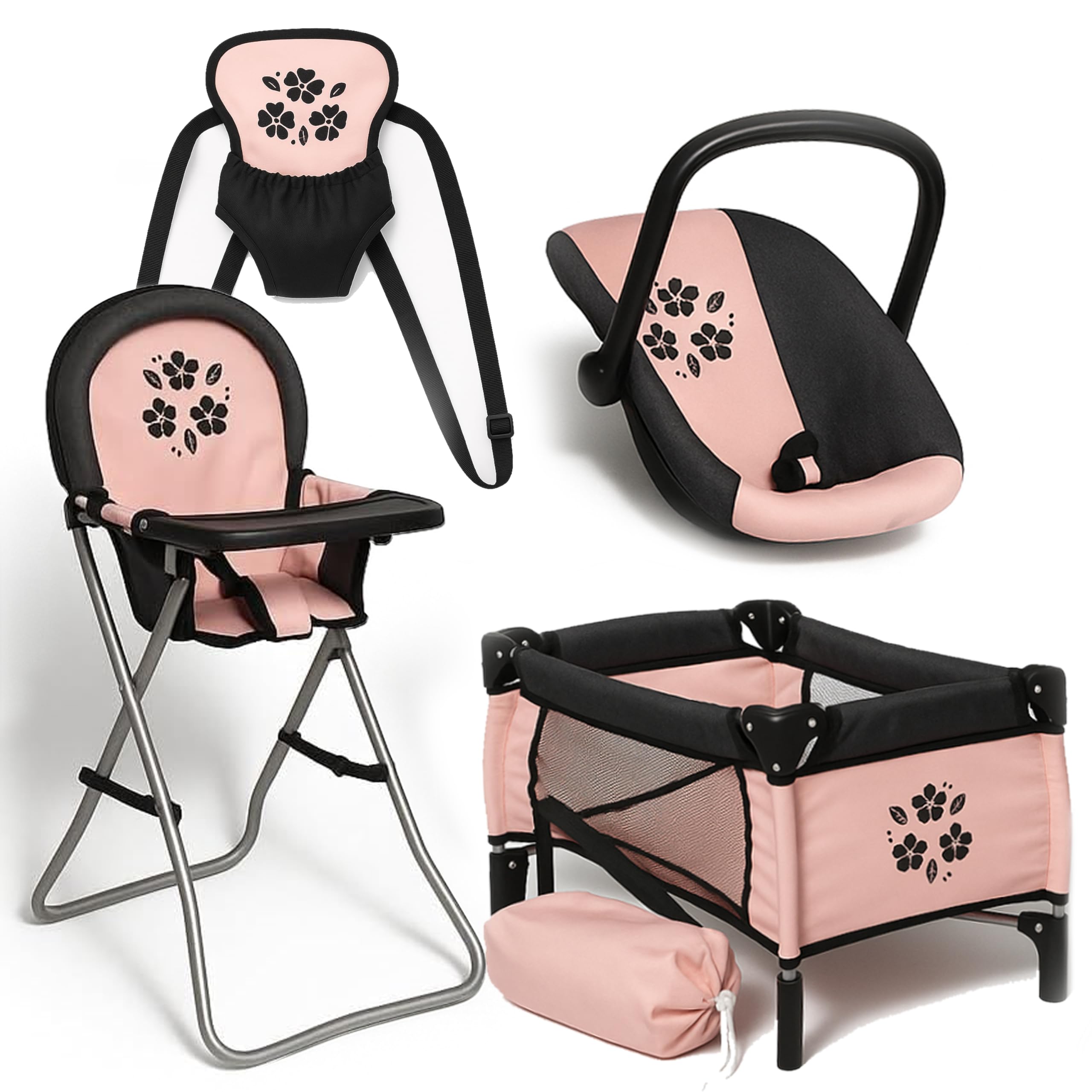 Dolls To Play baby doll nursery bed displays a cozy cradle for pretend naps
