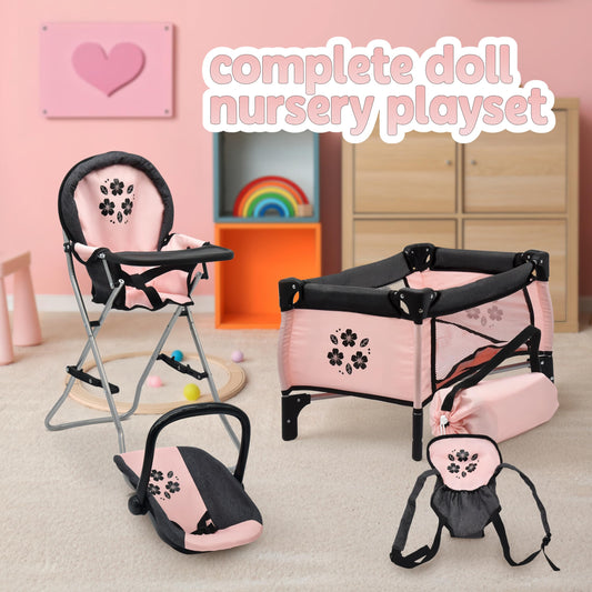 Dolls To Play nursery carrier shown for secure doll transport during play