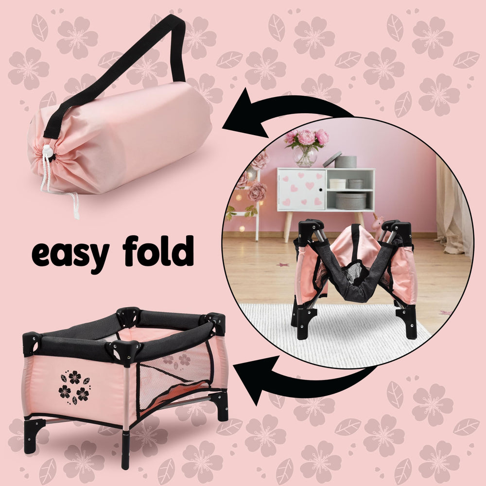 Dolls To Play baby doll high chair offers a realistic mealtime moment