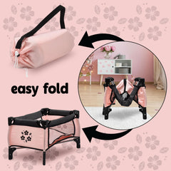 Dolls To Play baby doll high chair offers a realistic mealtime moment