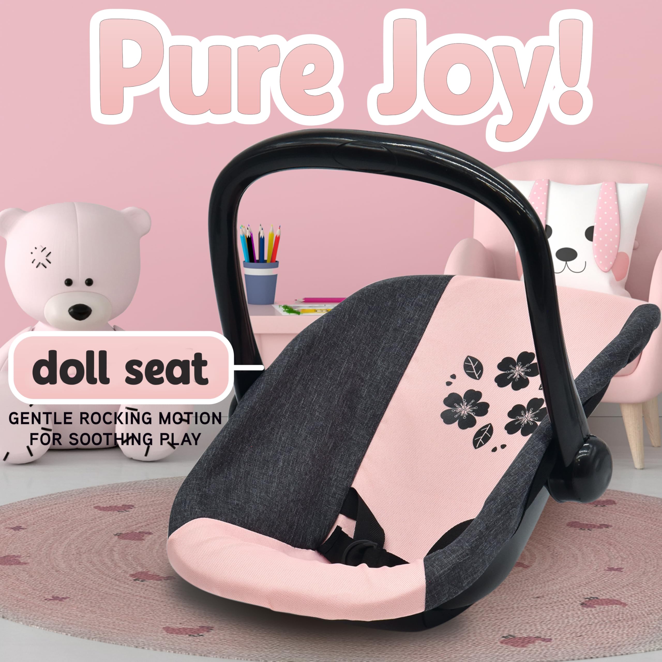 Dolls To Play 4‑in‑1 nursery playset demonstrates versatile furniture for 12–18 inch dolls