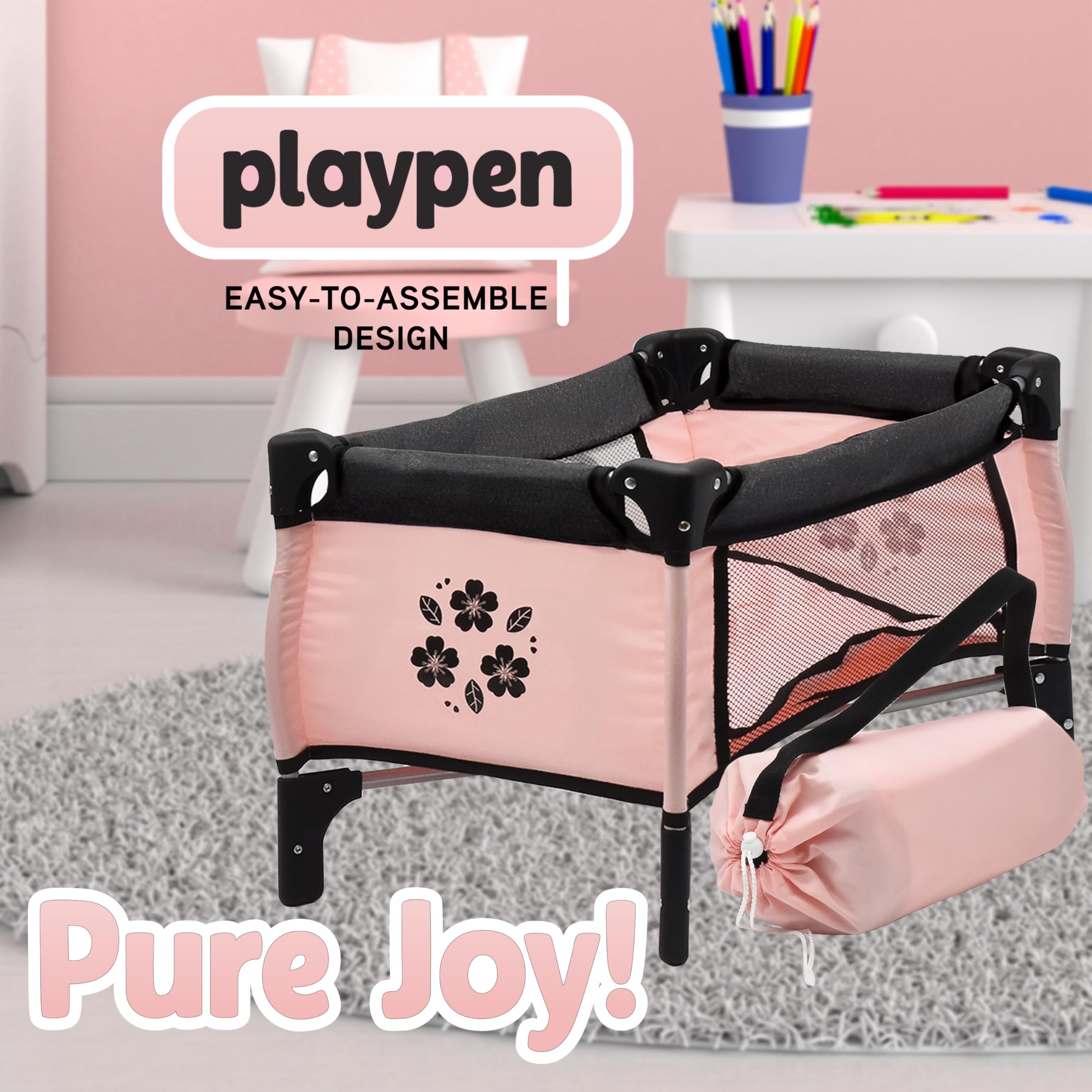 Dolls To Play portable design makes setup quick and compact storage