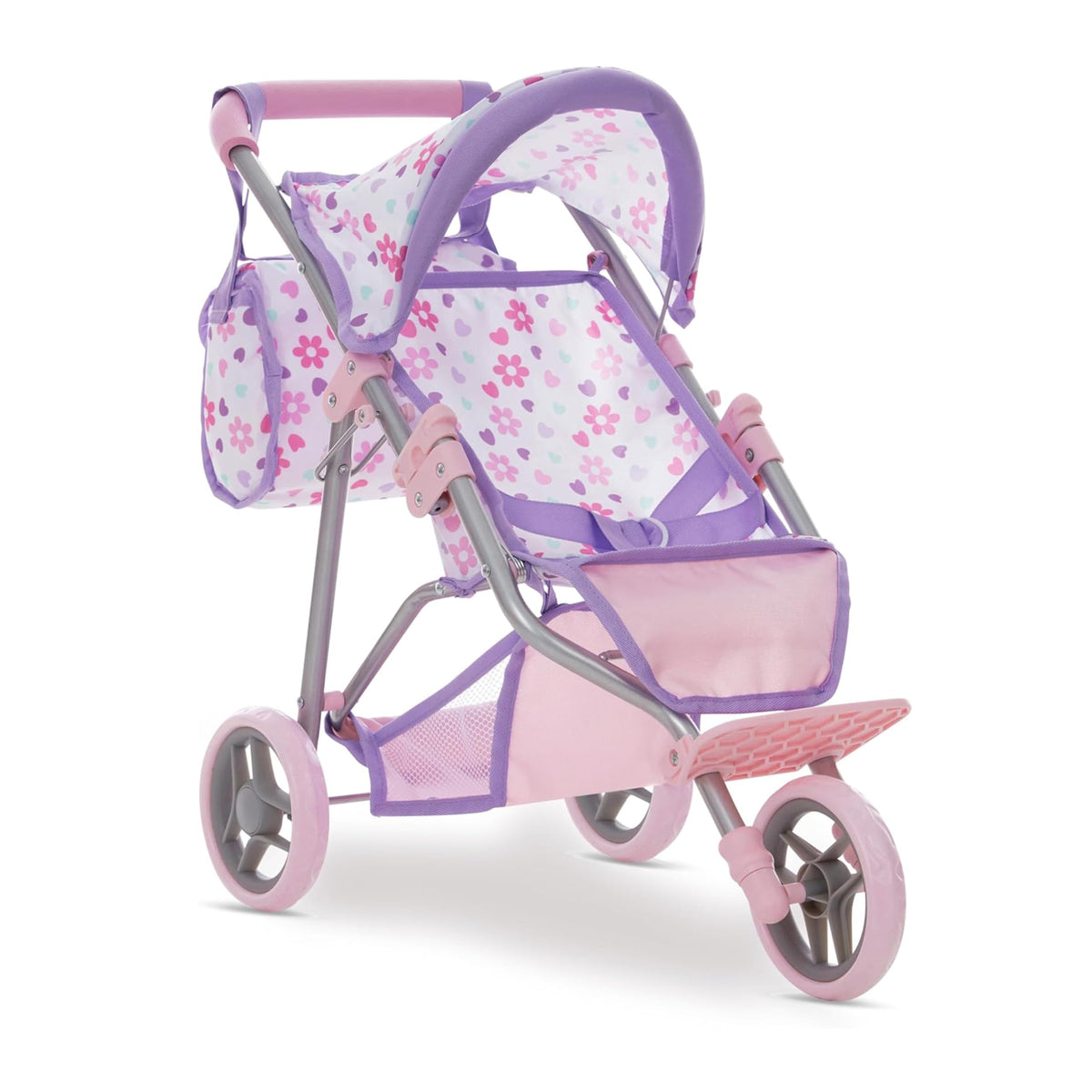 Dolls To Play baby doll stroller jogger with 3 wheels for smooth outdoor play