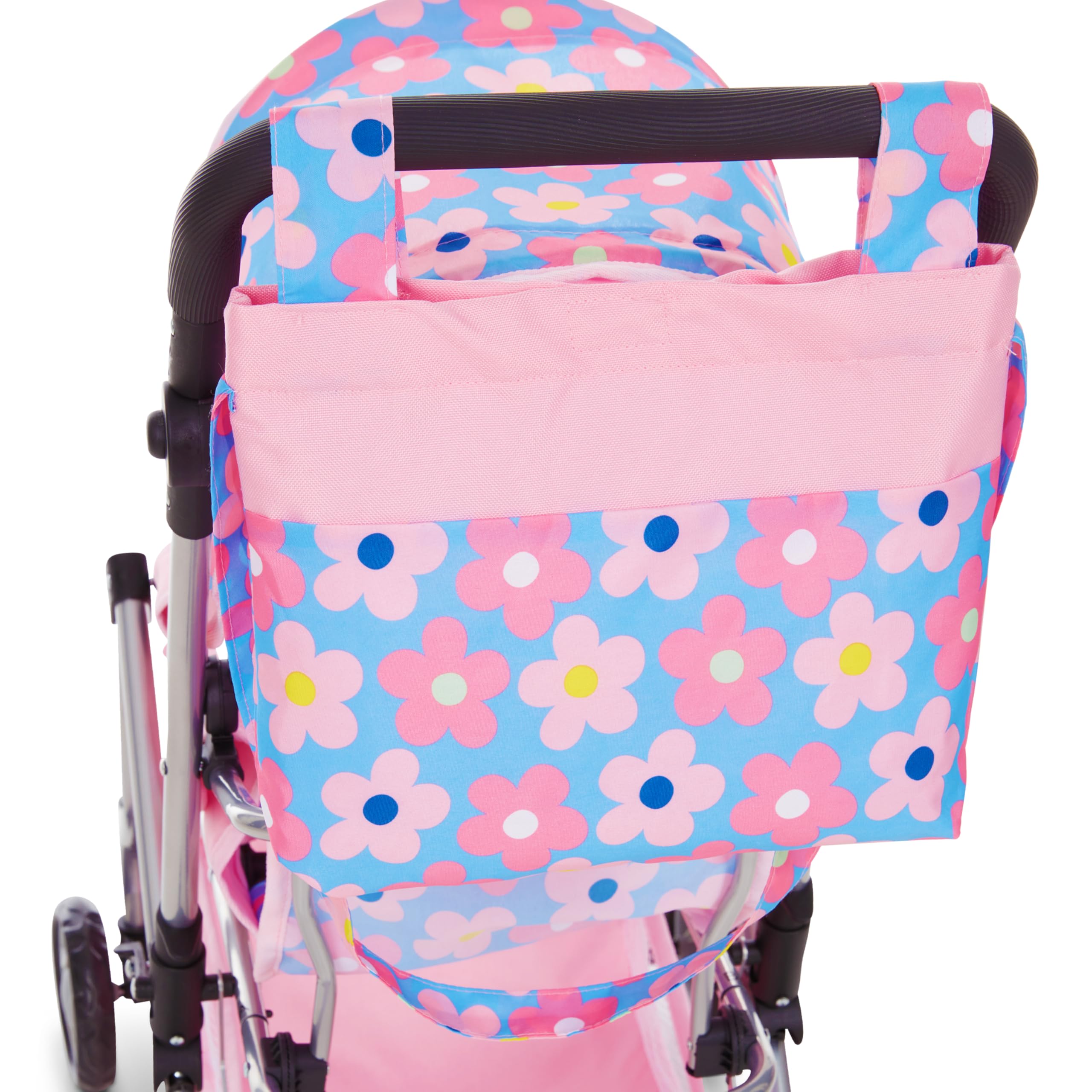 Dolls To Play adjustable 27-inch handle stroller ideal for growing kids.