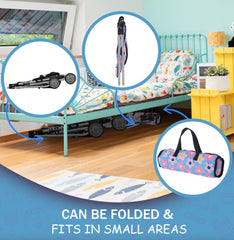 Dolls To Play floral pattern detail sparks imaginative storytelling during child-led care.