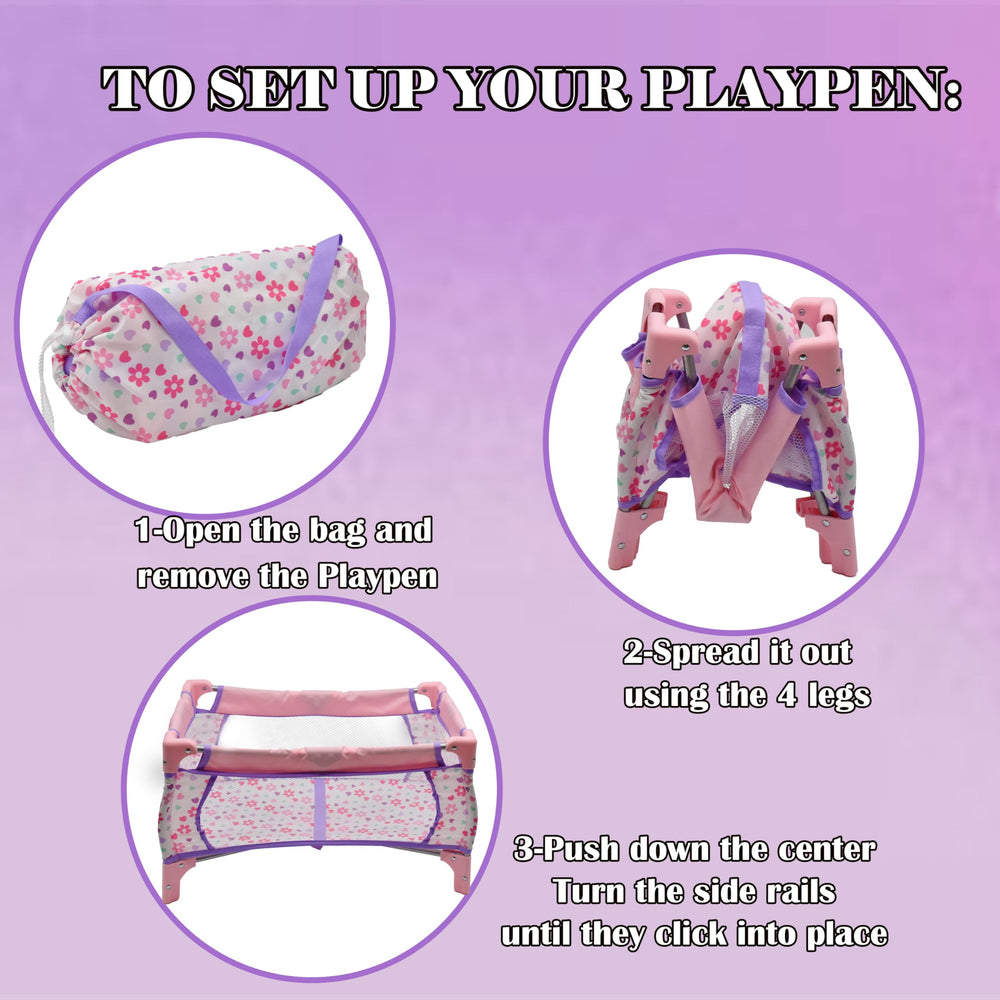 Dolls To Play rocking doll chair with soothing gentle motion