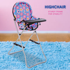 Dolls To Play storage basket blue, keeps doll accessories neatly at hand.