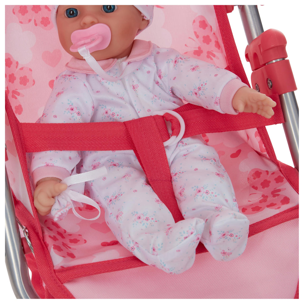 Dolls To Play stroller encourages nurturing play and creative storytelling.