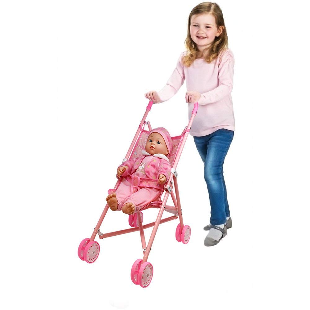 Dolls To Play stroller used as toddler walker option