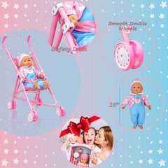 Dolls To Play washable stroller fabric for easy cleaning
