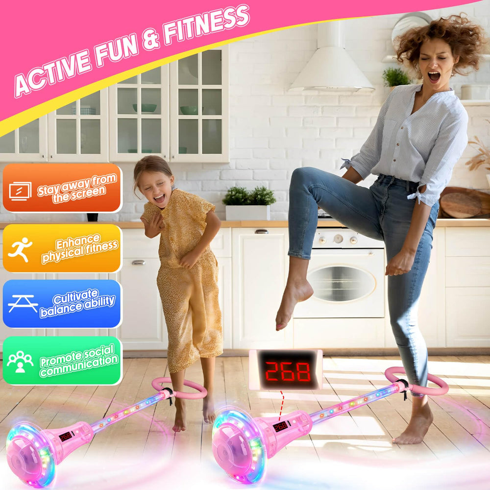 Dolanus skip toy ankle loop offers easy setup for all ages.
