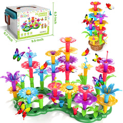 Doloowee butterflies and bases add playful detail to the garden build.