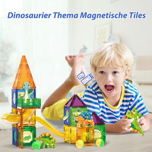 Doloowee Spinosaurus magnet tile sparks creative building and problem-solving.