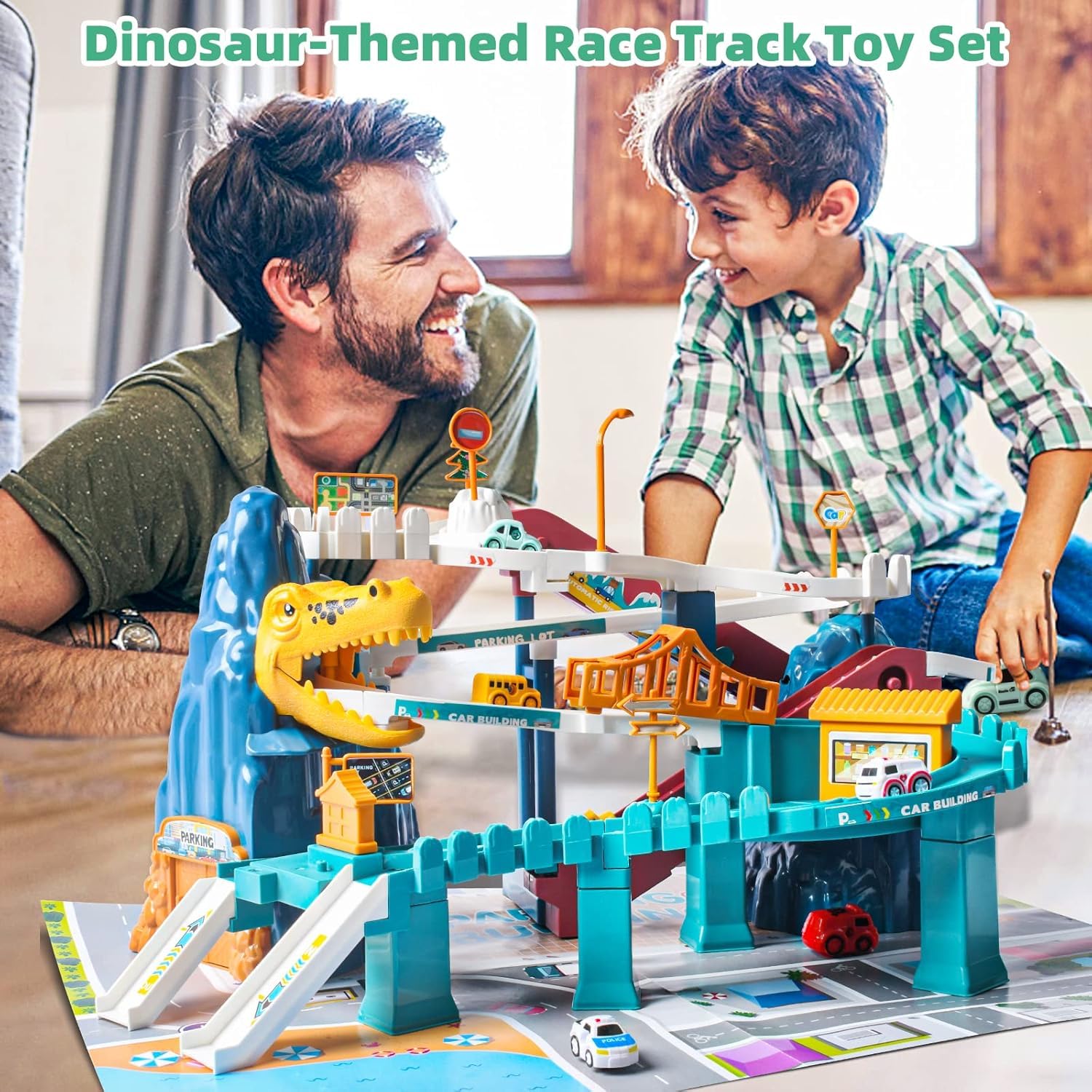 Doloowee gift-ready car track set ideal for preschool gifts