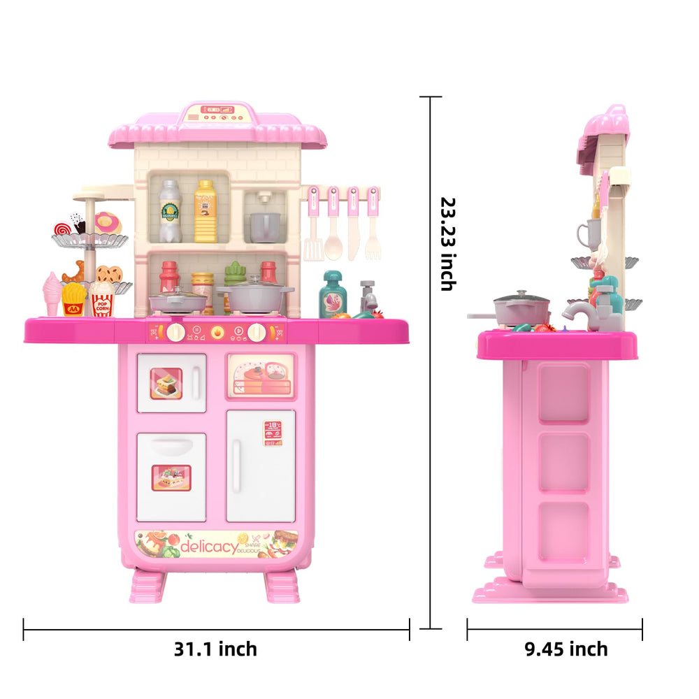Doloowee Kids Kitchen Playset play-food-fries image with colorful items for counting and language play