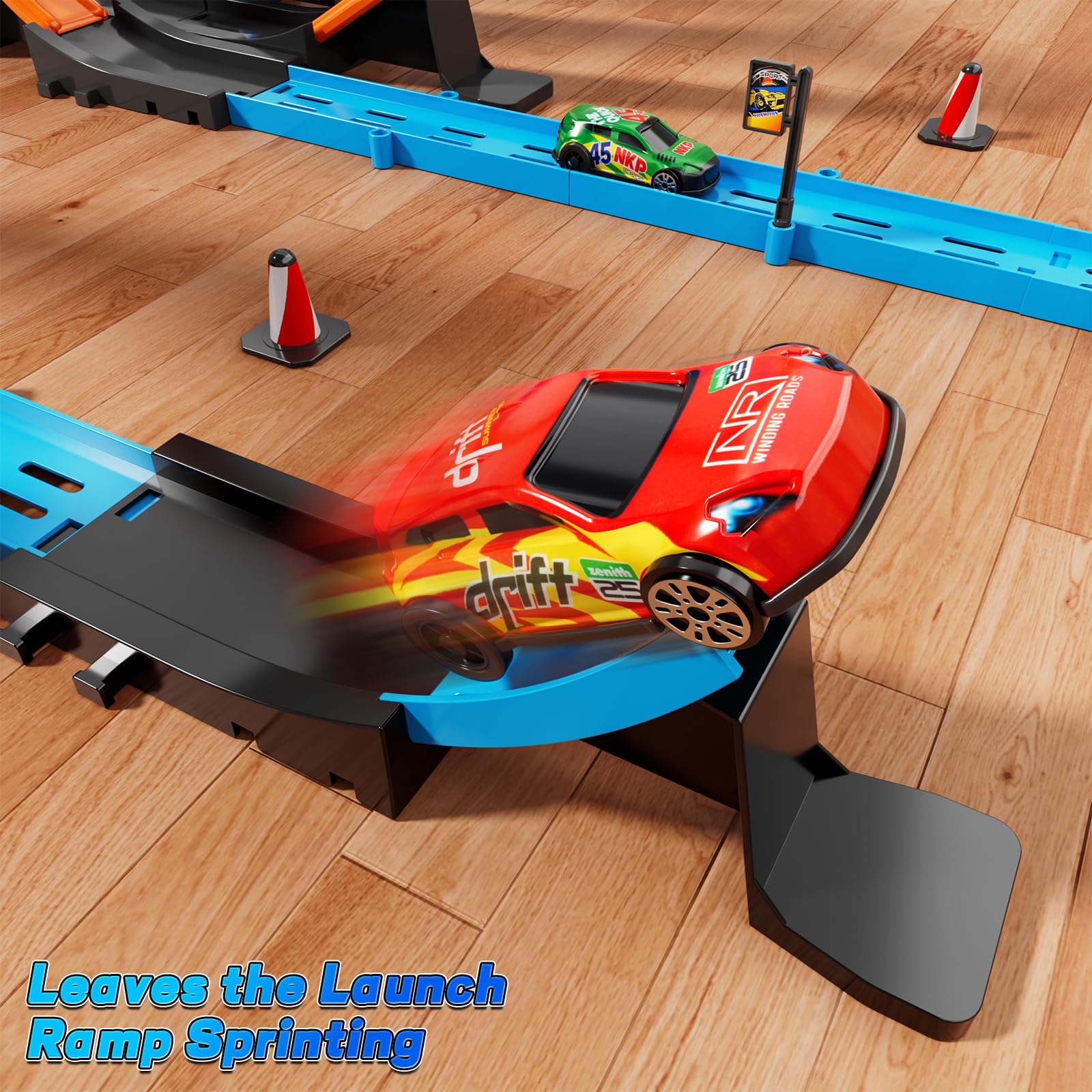 Doloowee modular track pieces layout featuring 56 sections.