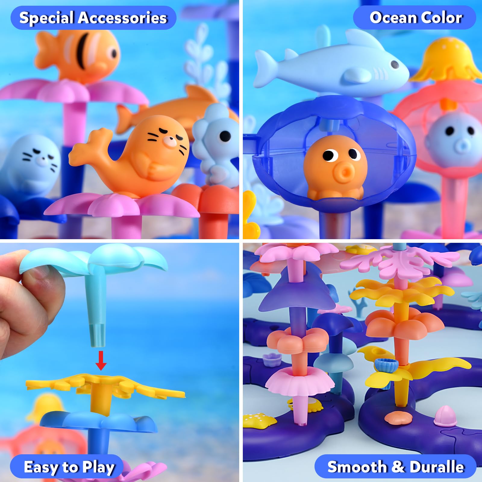 Doloowee Ocean Whales: large figures inspire storytelling and cooperative play.