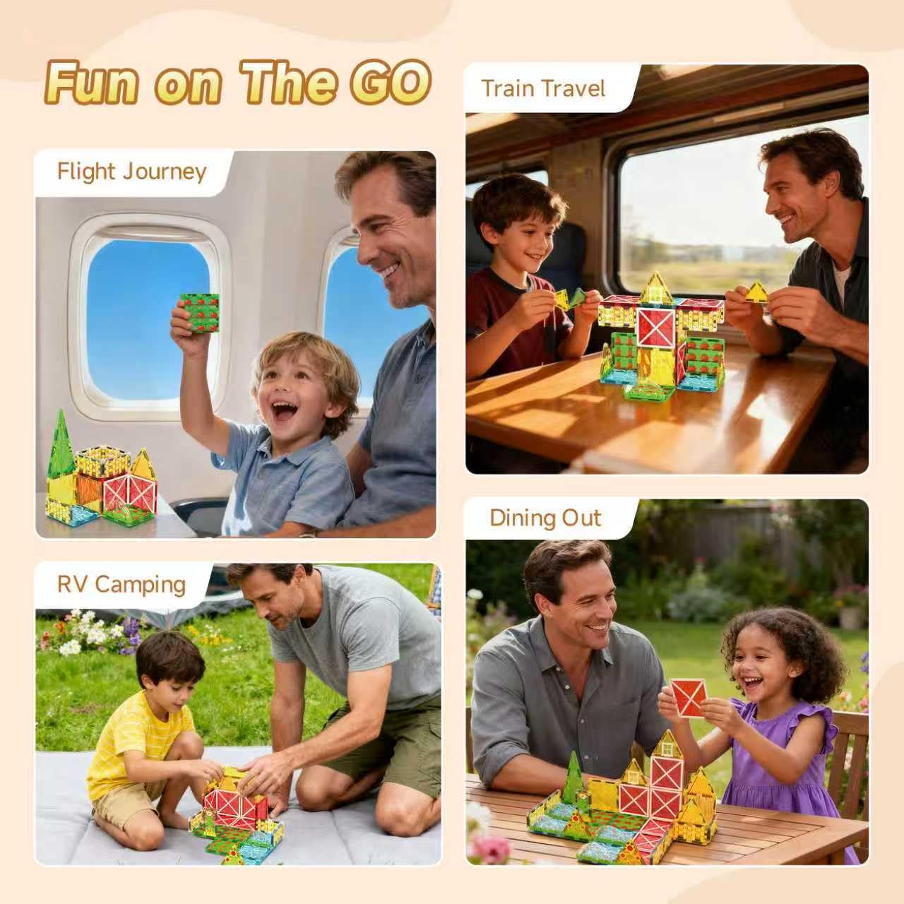 DOLPH HUG Farm Tiles Animals section supports role play and collaboration.