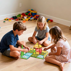 DOLPH HUG Compatibility: tiles work with other brands for expanded play.