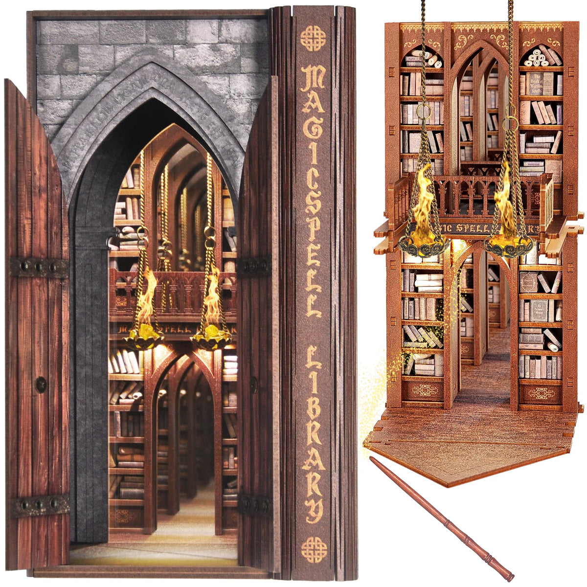 Dolphin Island DIY Book Nook Kit cover highlights a cozy library display for home reading.