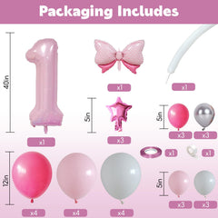 Domgoge pink star foil balloons add festive sparkle to decorations.