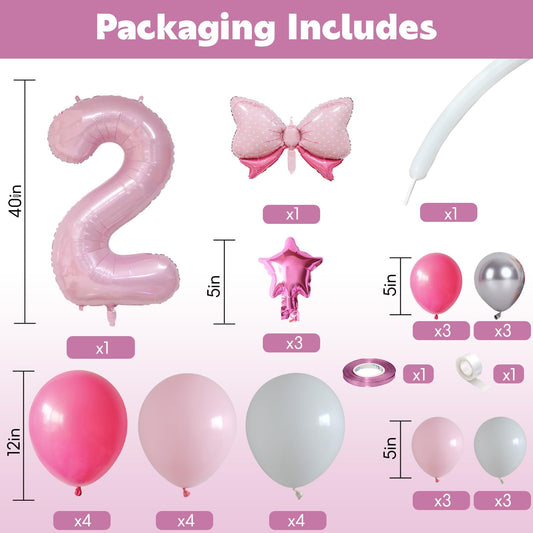 Domgoge pink star foil balloons 5-inch for festive accents