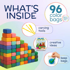 Domqo Air Dry Clay Kit creative tools collection for shaping, texturing, and detailing