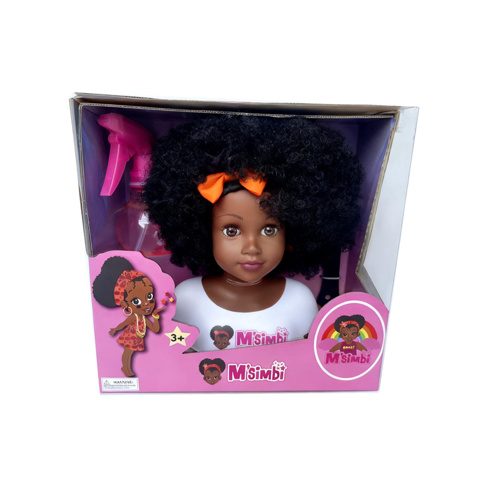 DONGHENG DOLLS realistic features including curly hair and brown eyes for lifelike styling sessions.